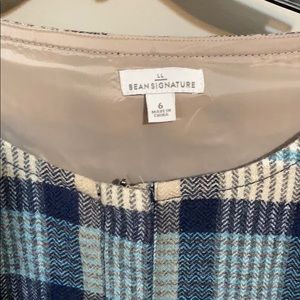 L.L. Bean Signature Plaid Wool Tunic